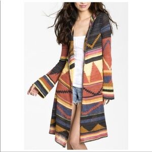 Free People Aztec Pueblo Yarn Lima Flare Sleeve Cardigan